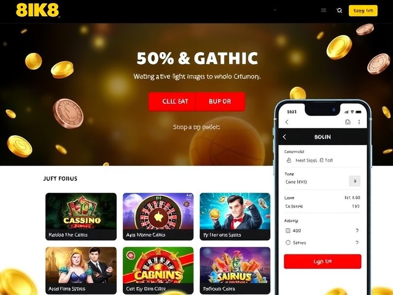 Access 8K8 Casino's trusted gambling platform through 8k8app.login.com. Explore top-rated online casino games, sports betting, and secure real-money gaming options. Your reliable destination for mobile gambling entertainment.